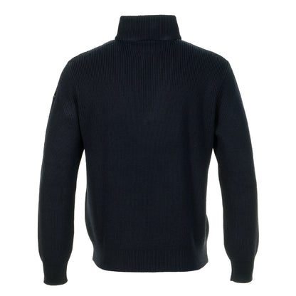 Bio Viscose Half Zip Typhoon Sweater Navy