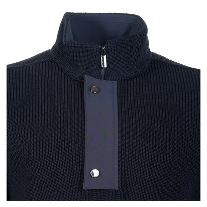Bio Viscose Half Zip Typhoon Sweater Navy