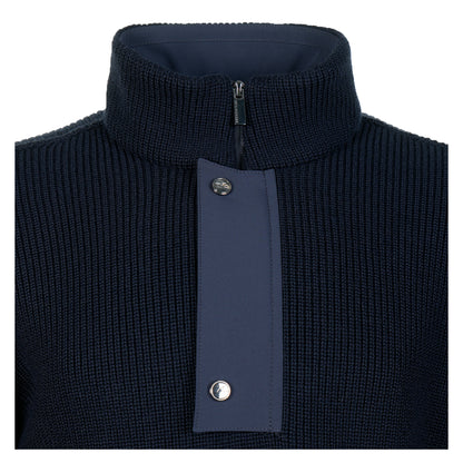 Bio Viscose Half Zip Typhoon Sweater Navy