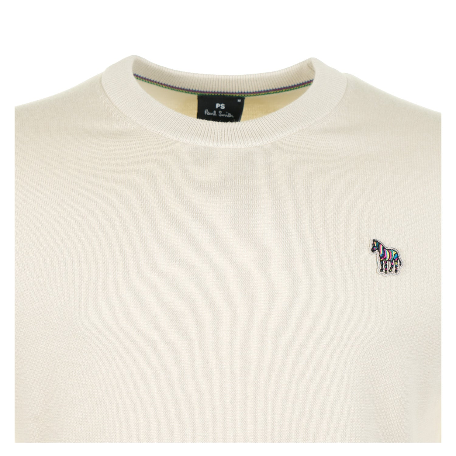Regular Fit Knitted Short Sleeve T Shirt Parchment