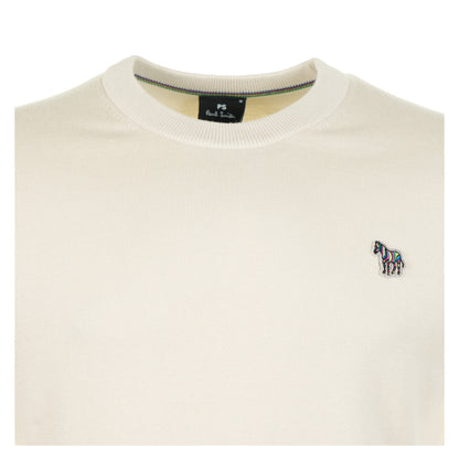 Regular Fit Knitted Short Sleeve T Shirt Parchment