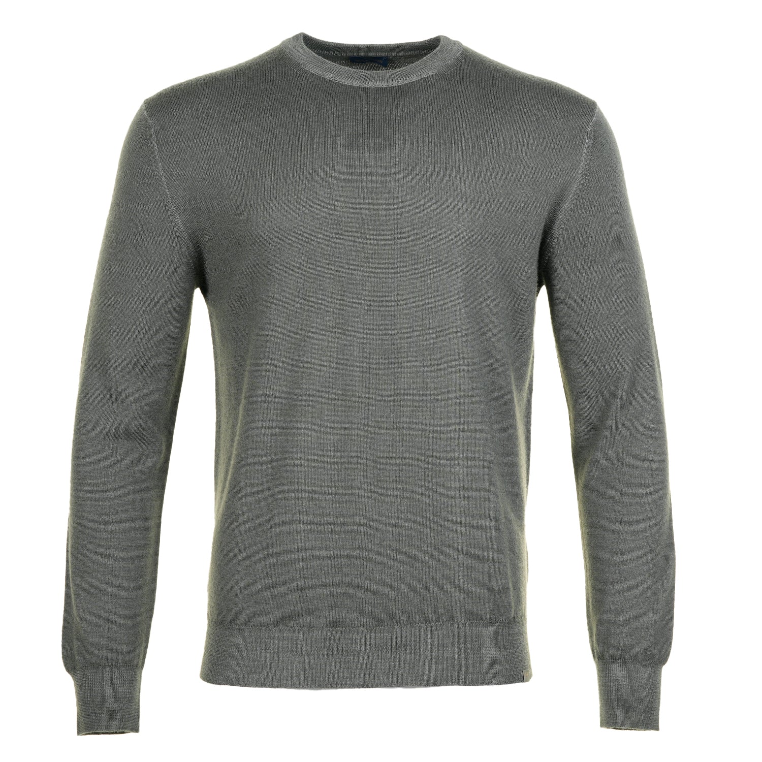 Lambswool Knitted Sweatshirt Khaki Green