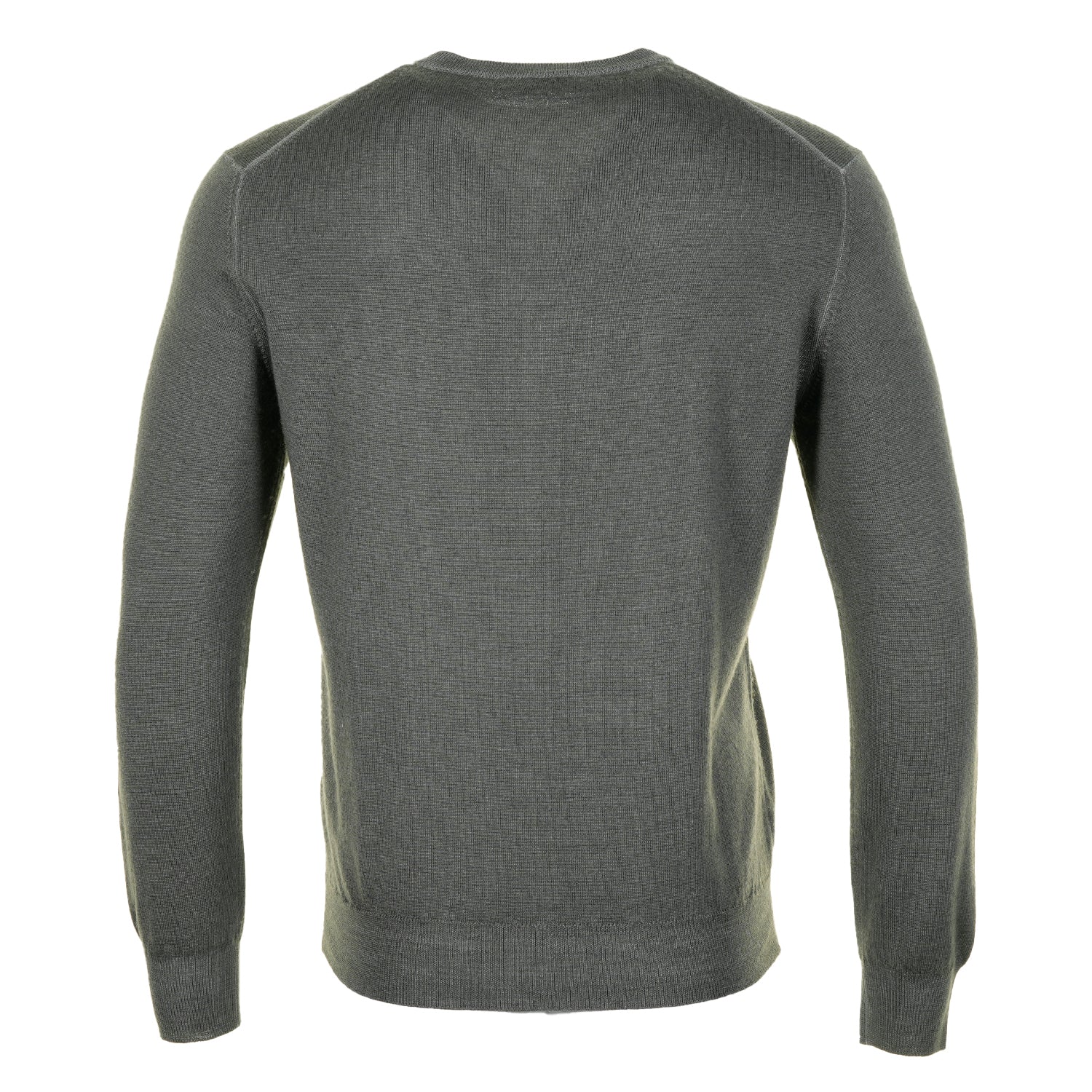 Lambswool Knitted Sweatshirt Khaki Green