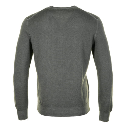 Lambswool Knitted Sweatshirt Khaki Green