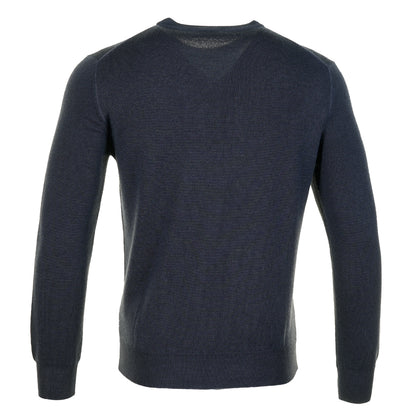 Lambswool Knitted Sweatshirt Navy