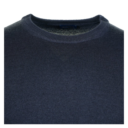 Lambswool Knitted Sweatshirt Navy