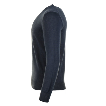 Lambswool Knitted Sweatshirt Navy