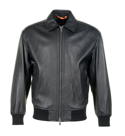 Joloco Leather Jacket Black