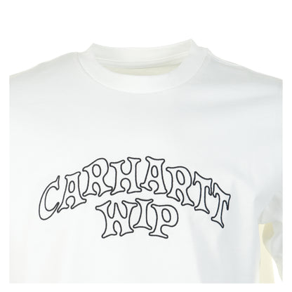 Short Sleeve Limn Script T Shirt White