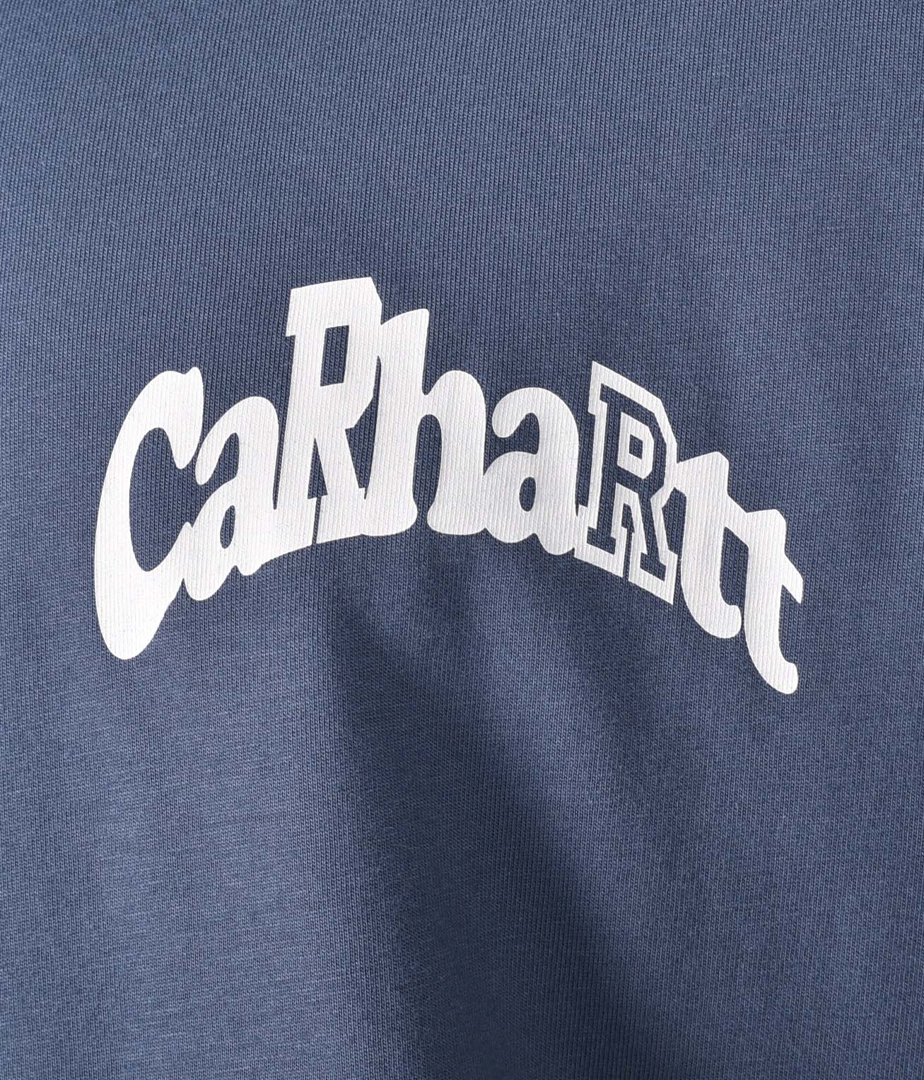Short Sleeve Logo T Shirt Dusky Blue