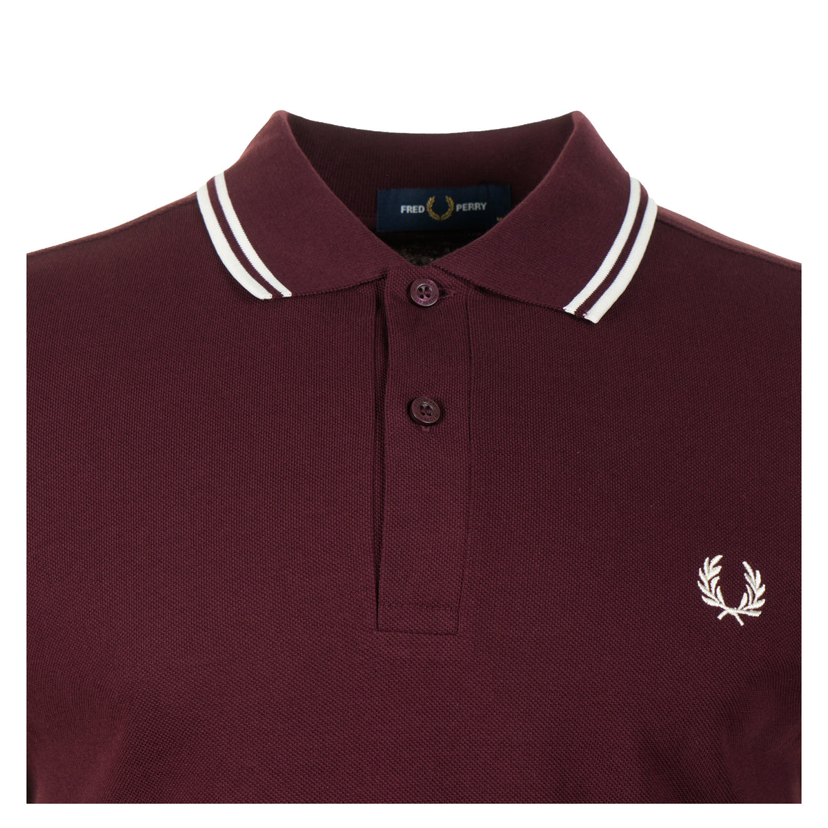 Long Sleeve Twin Tipped Polo Shirt Oxblood