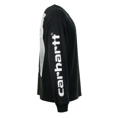 Long Sleeve Archive Script T Shirt Black