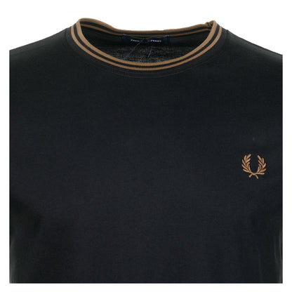 Long Sleeve Twin Tipped T Shirt Black