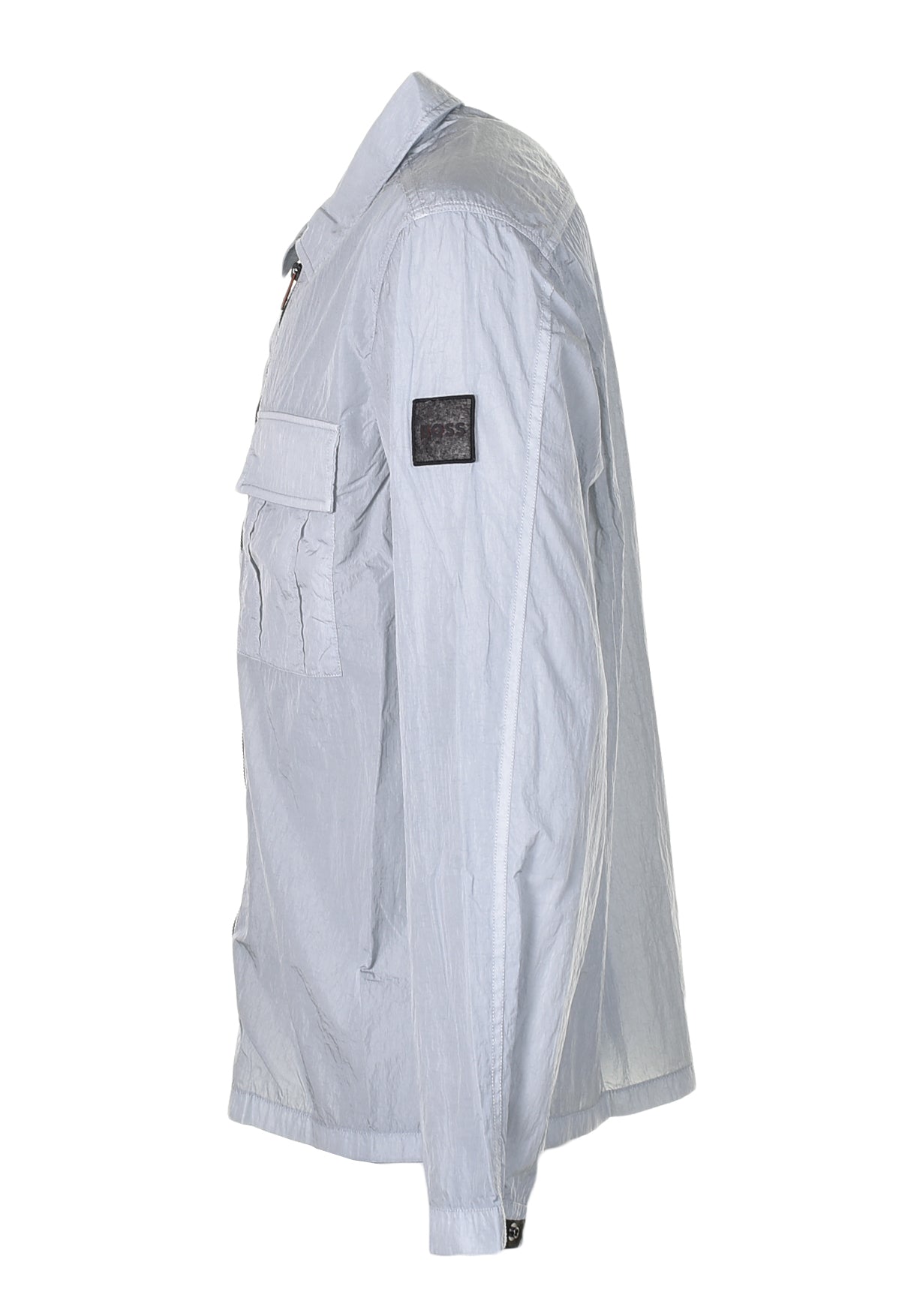 Loony Zip Overshirt Light Pastel Grey