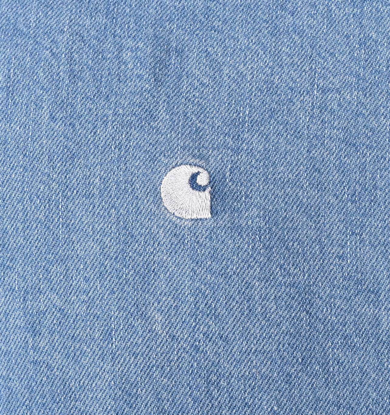 Long Sleeve Lucas Denim Shirt Blue Bleached