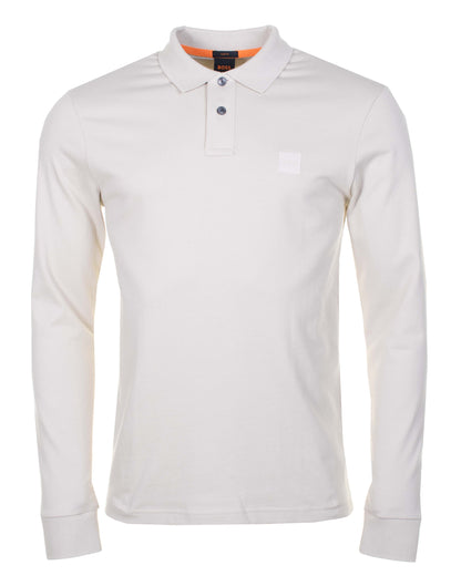 Passerby Long Sleeve Polo Shirt Light Beige