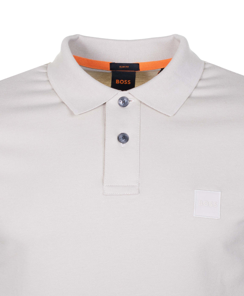 Passerby Long Sleeve Polo Shirt Light Beige