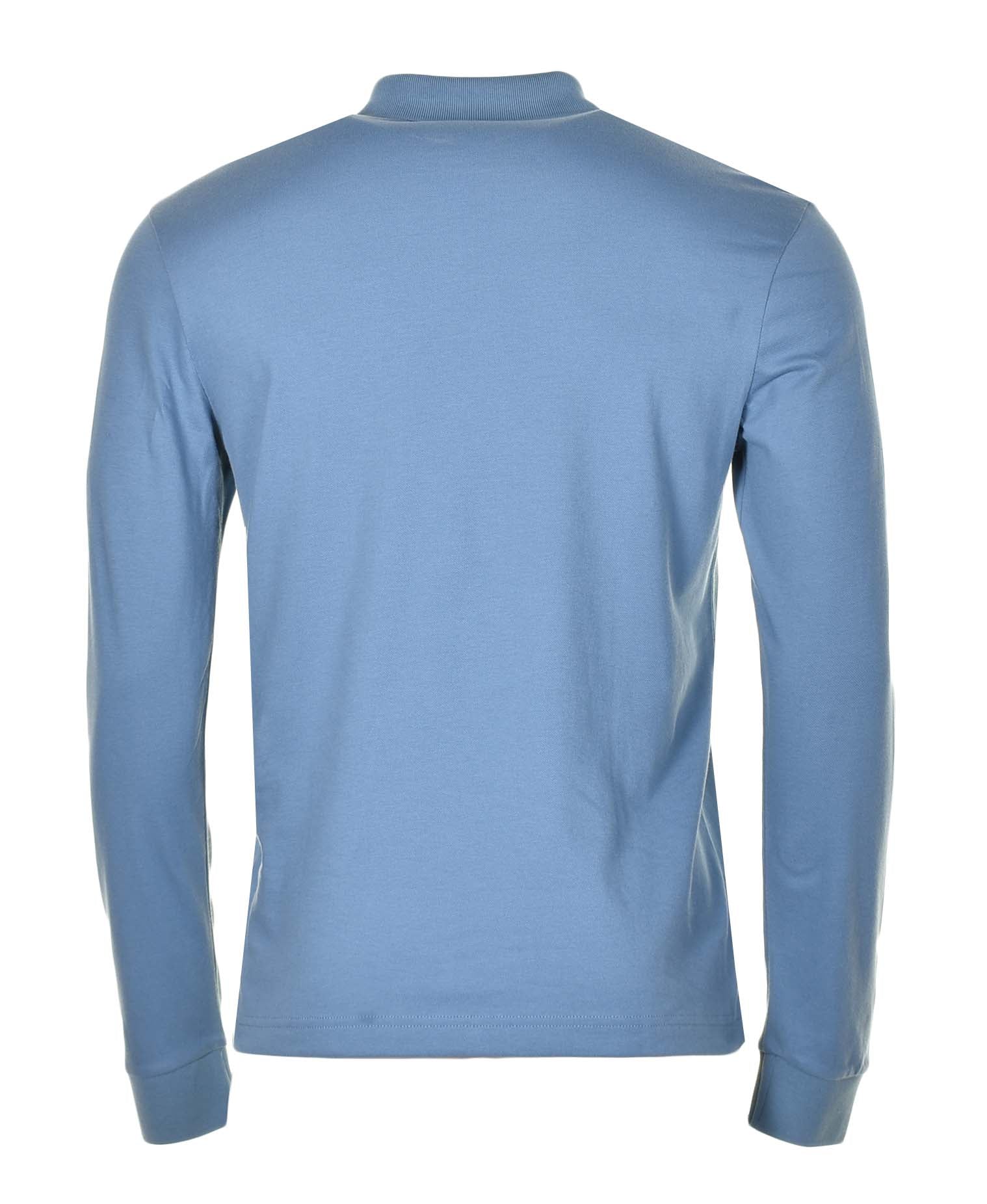 Passerby Long Sleeve Polo Shirt 462 Open Blue