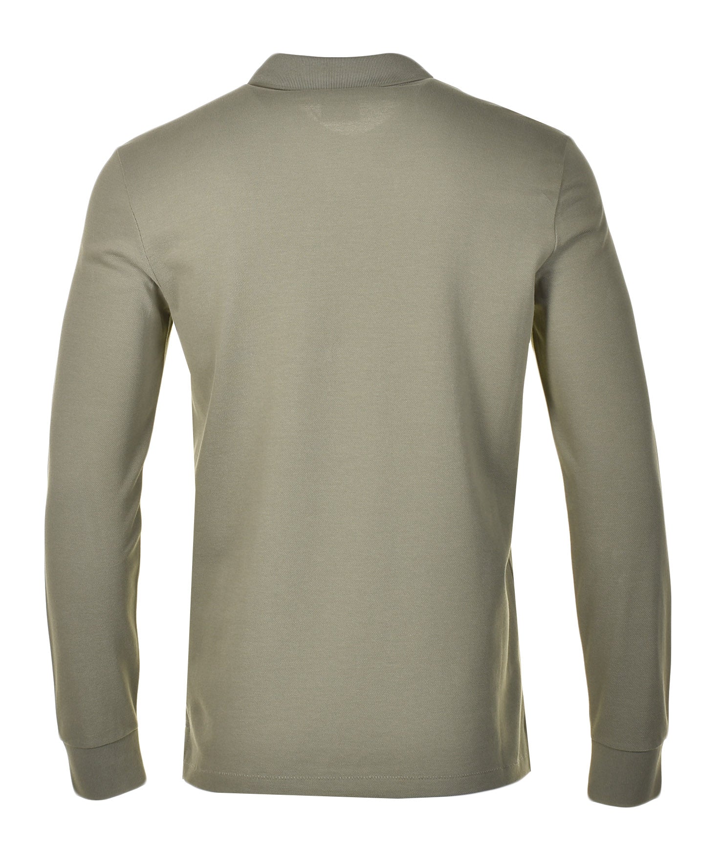 Regular Fit Long Sleeve Zebra Polo Shirt Green