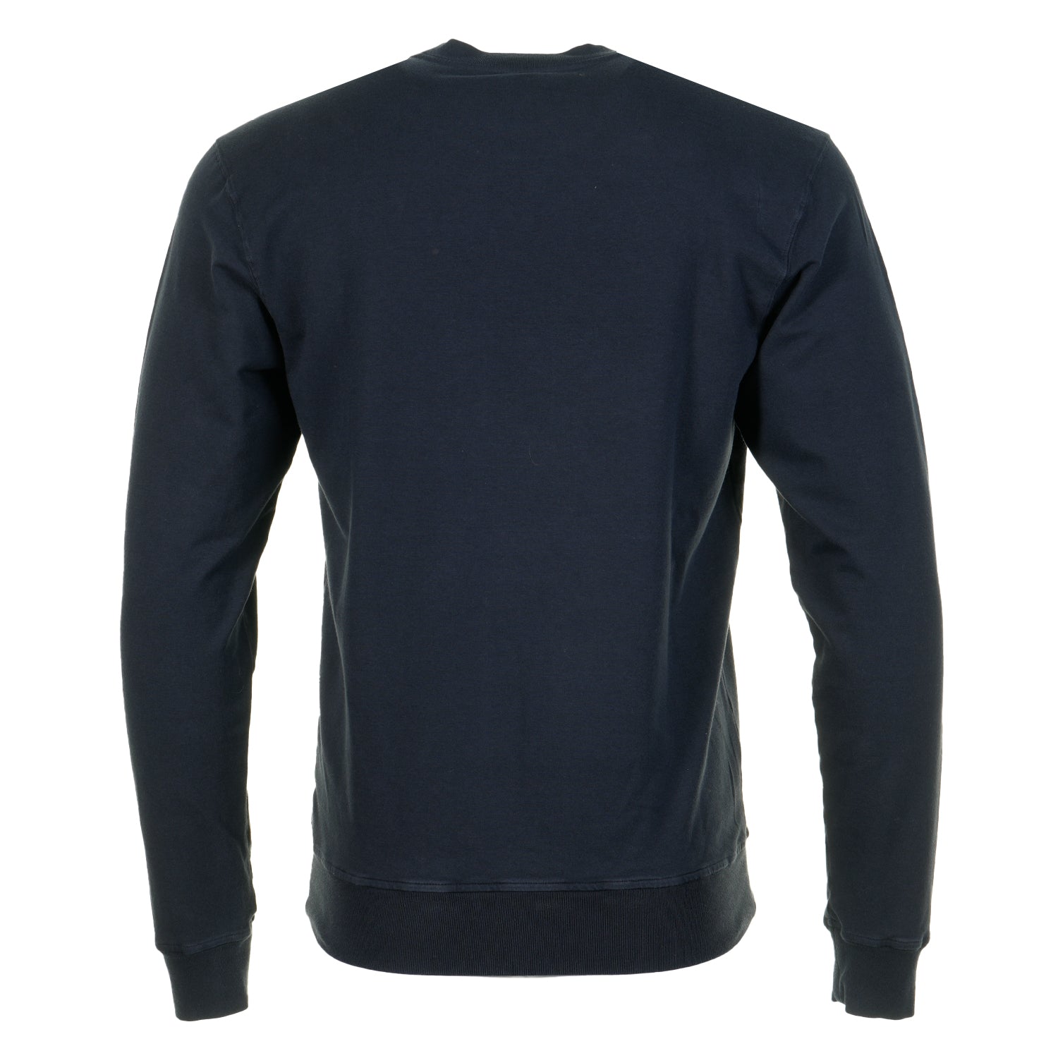 Knitted Cotton Lyocell Embroidered Sweatshirt Navy