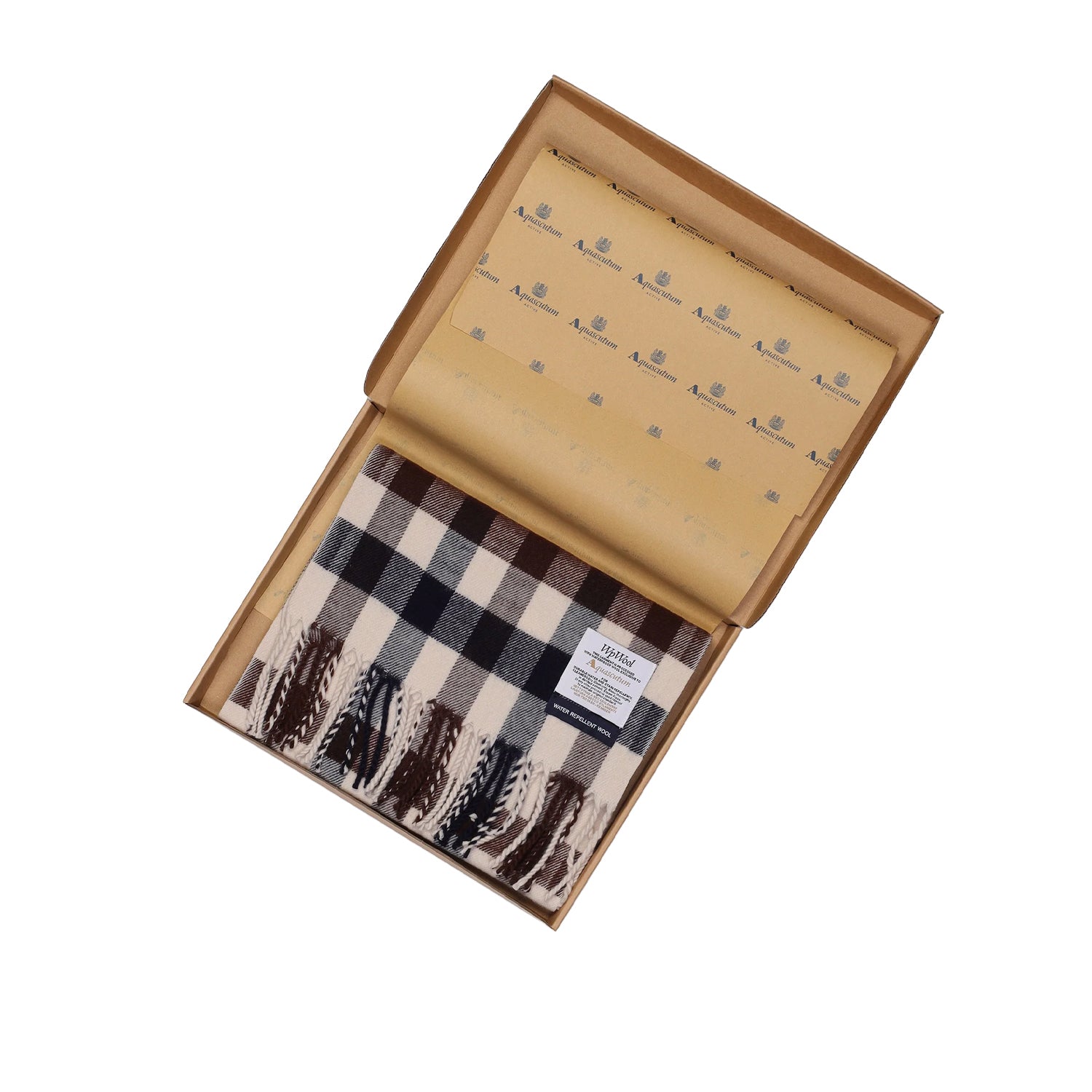Merino Wool Macro Club Check Scarf