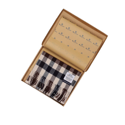 Merino Wool Macro Club Check Scarf