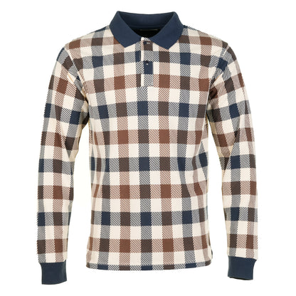 Active Macro Club Check Long Sleeve Polo Shirt