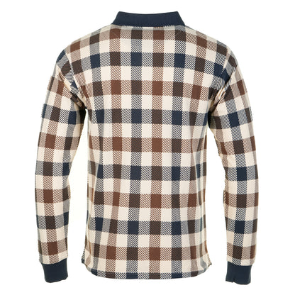 Active Macro Club Check Long Sleeve Polo Shirt