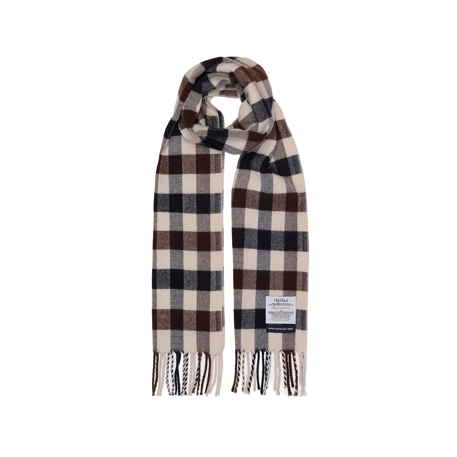 Merino Wool Macro Club Check Scarf