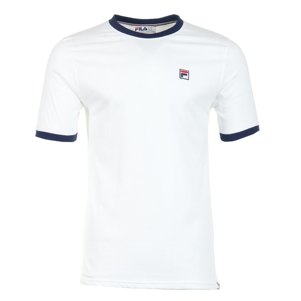 Marconi Essential Ringer Tee White Fila Navy