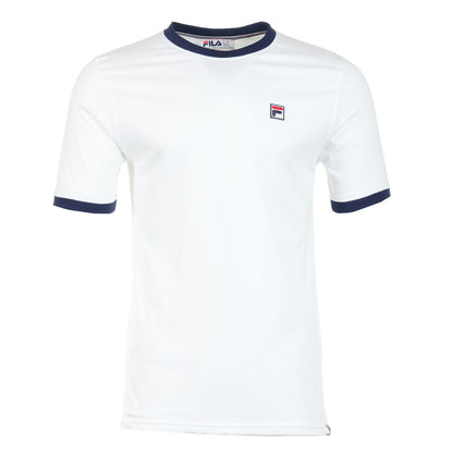 Marconi Essential Ringer Tee White Fila Navy
