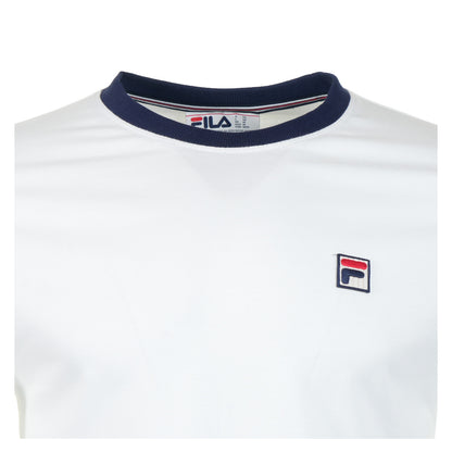 Marconi Essential Ringer Tee White Fila Navy