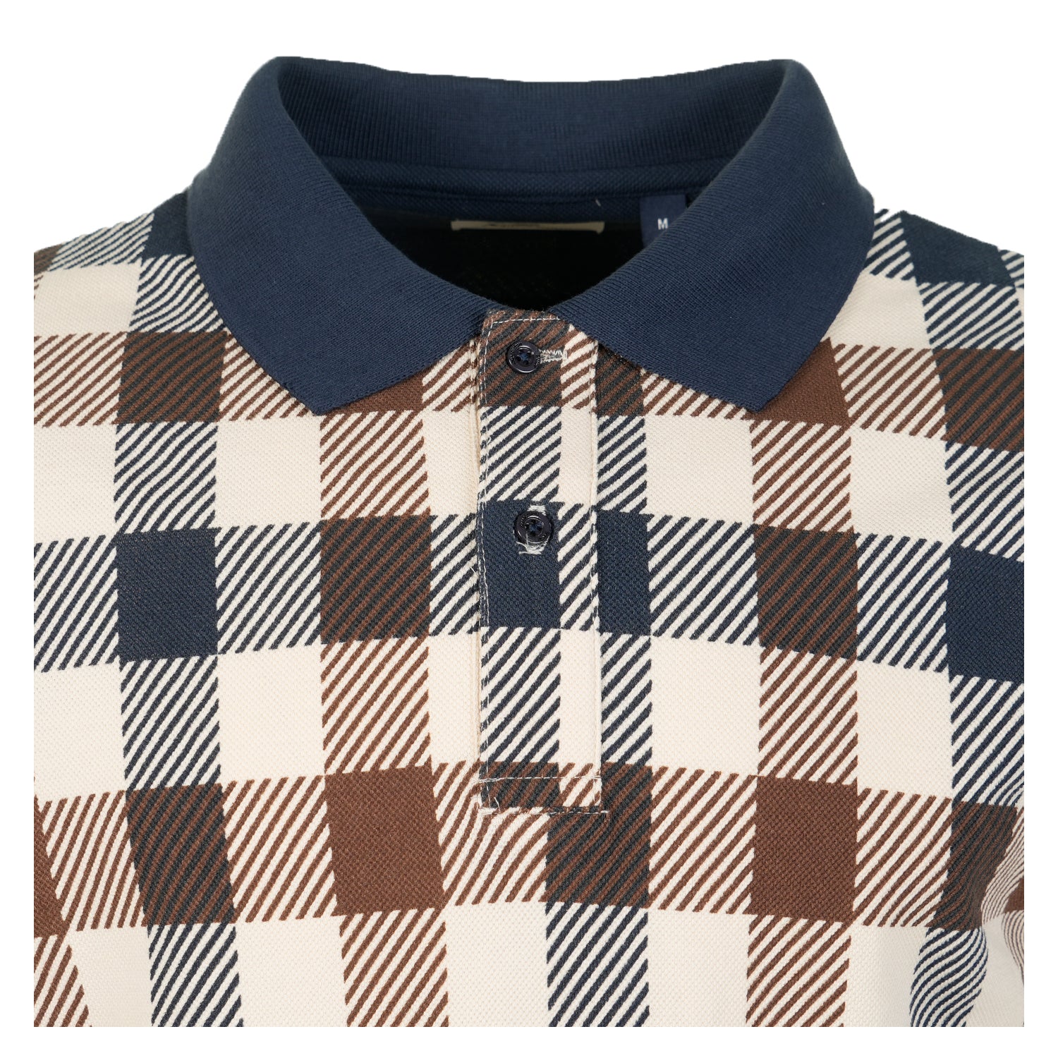 Active Macro Check Short Sleeve Polo Shirt