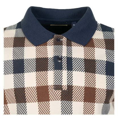 Active Macro Check Short Sleeve Polo Shirt