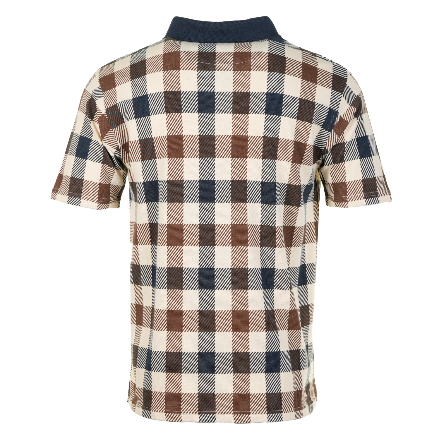 Active Macro Check Short Sleeve Polo Shirt
