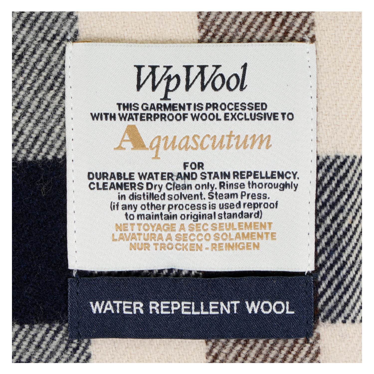Merino Wool Macro Club Check Scarf