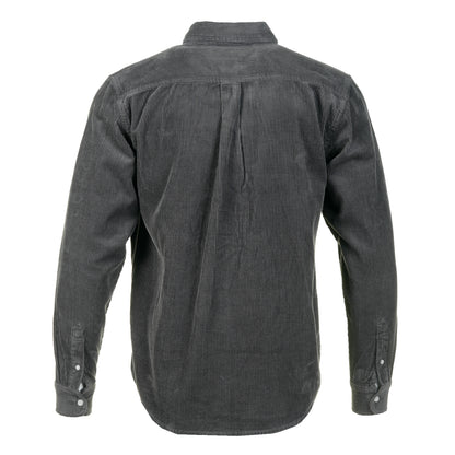 Long Sleeve Madison Cord Shirt Graphite