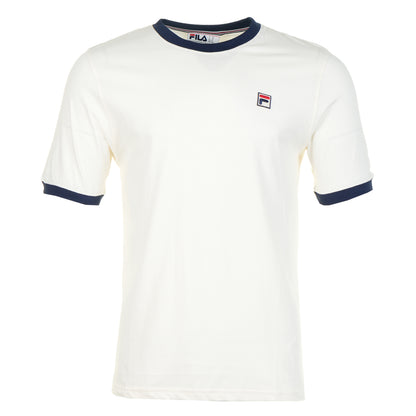 Marconi Essential Ringer Tee Gardenia Navy
