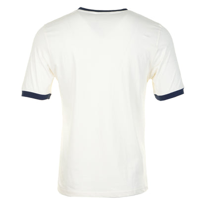 Marconi Essential Ringer Tee Gardenia Navy