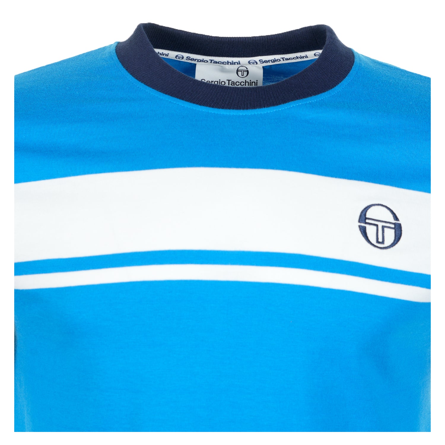 Short Sleeve Master Tee Directoire Blue White Maritime Blue