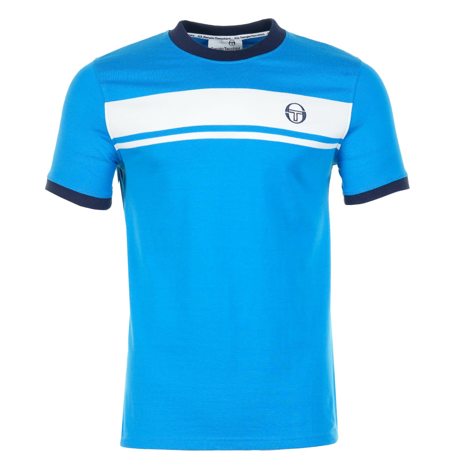 Short Sleeve Master Tee Directoire Blue White Maritime Blue