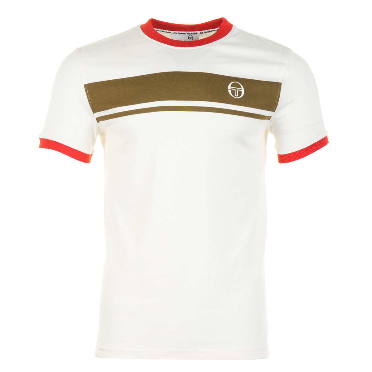 Short Sleeve Master Tee Gardenia / Dark Olive / Adrenaline Rush