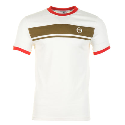 Short Sleeve Master Tee Gardenia / Dark Olive / Adrenaline Rush