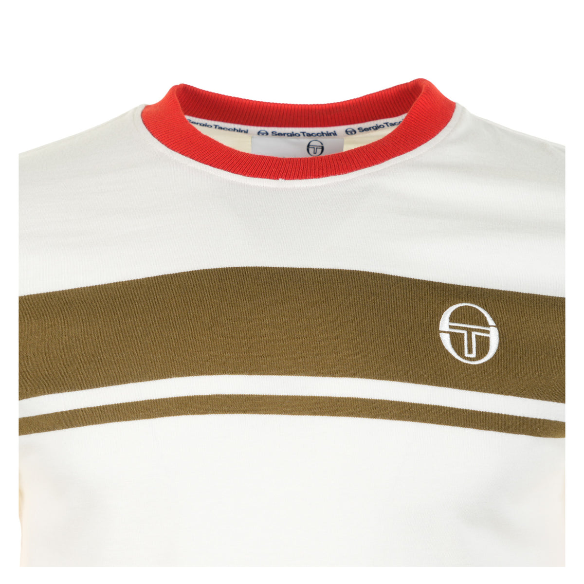 Short Sleeve Master Tee Gardenia / Dark Olive / Adrenaline Rush
