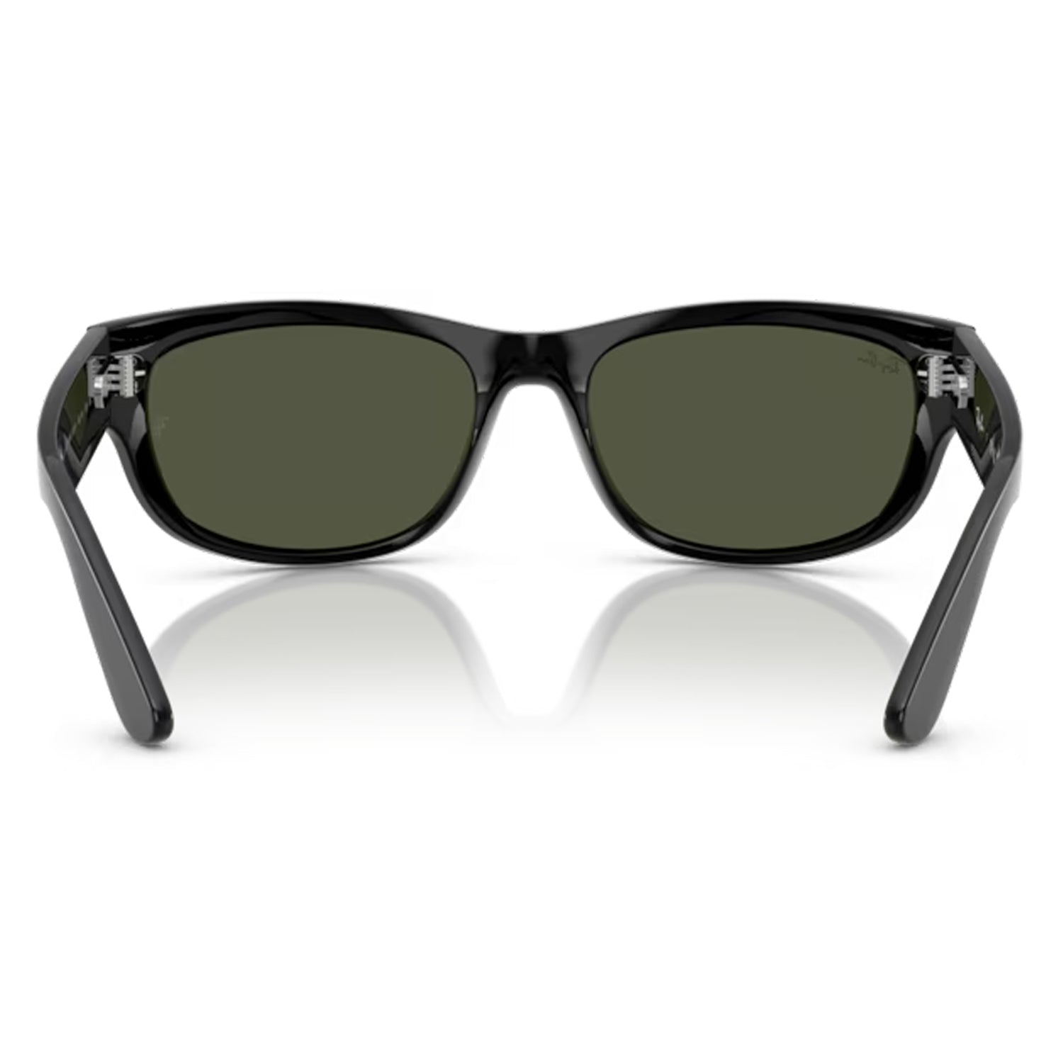 Rear view of the ray ban Mega Balorama Black / Green