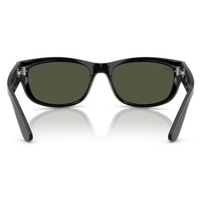 Rear view of the ray ban Mega Balorama Black / Green