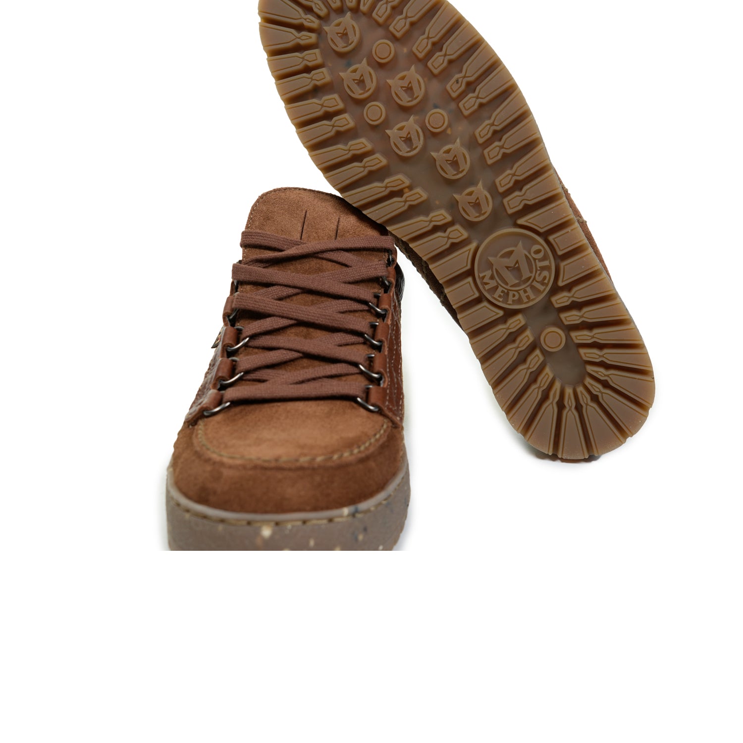 Rainbow Shoes Velours 9858N Brown Suede