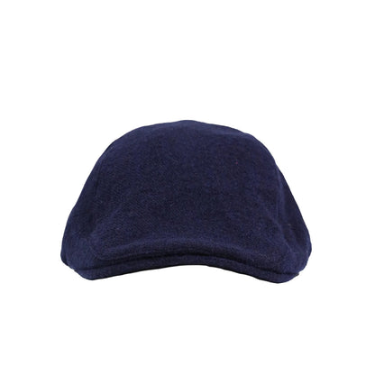 Merino Wool Flat Cap Navy