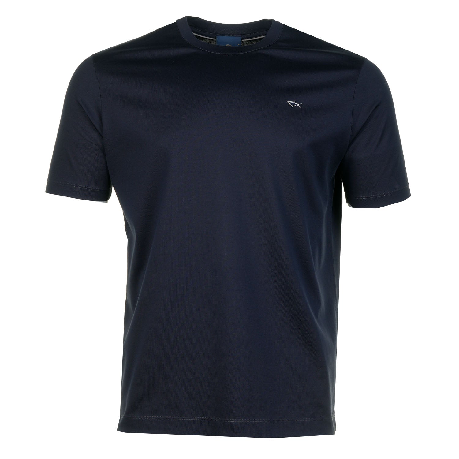 Short Sleeve Metal Shark Logo T Shirt Navy