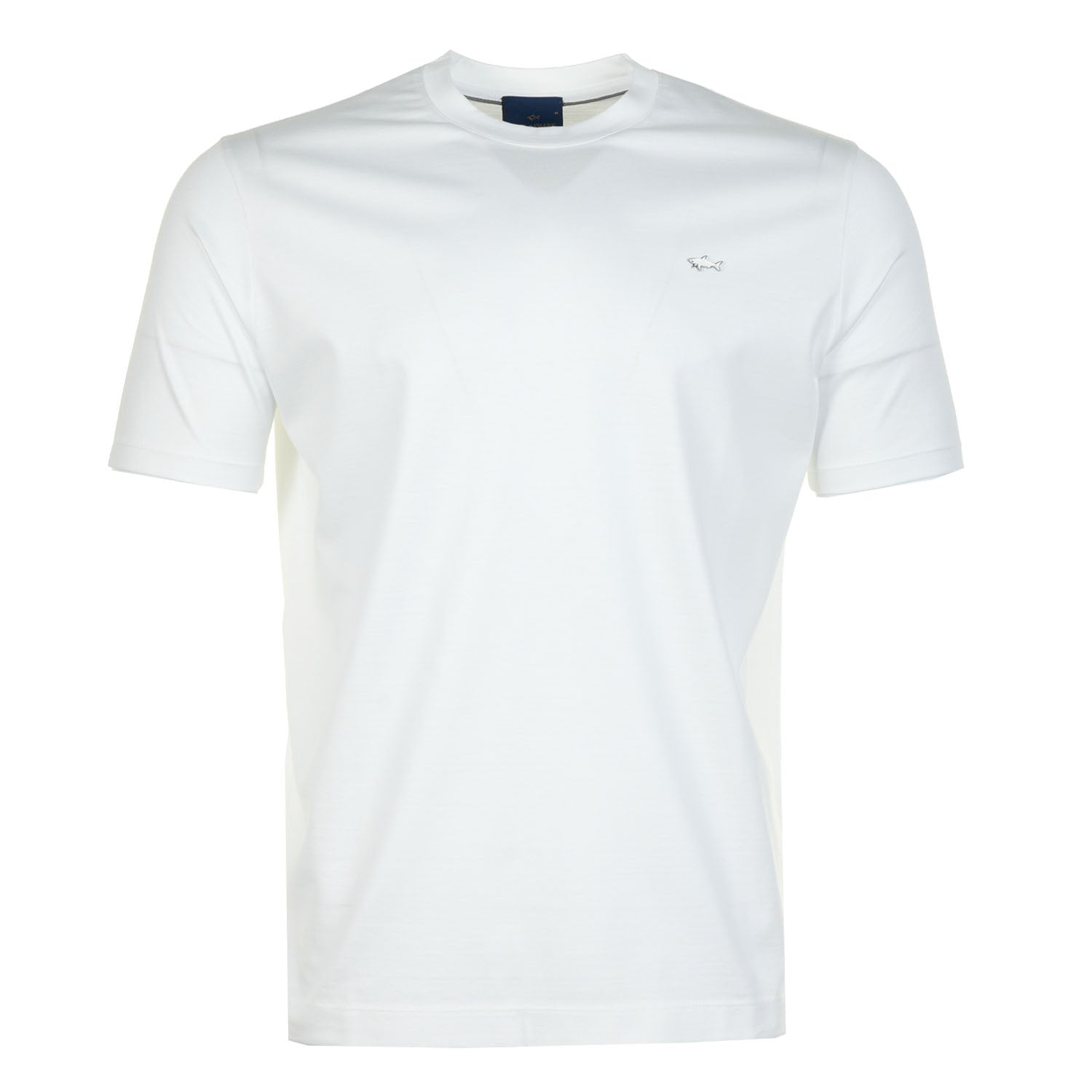 Short Sleeve Metal Shark Logo T Shirt White